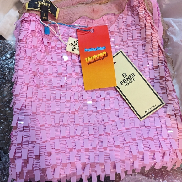 Vintage Fendi Pink sequin skirt - Picture 3 of 6